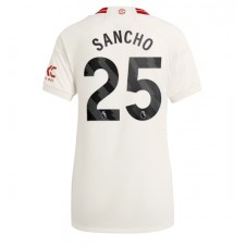Manchester United Jadon Sancho #25 Tredjedrakt Kvinner 2023-24 Kortermet